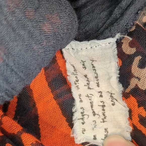 Free People Tattered Handkerchief Asymmetric Print Skirt S - Picture 11 of 14